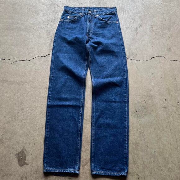 20505 217 70s Orange Tab Medium Wash Levi’s Straight Leg Jeans 29x32” (28x32”)